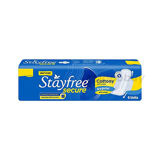 Stayfree Secure Regular  Cottony (6 Unit - 32rs)